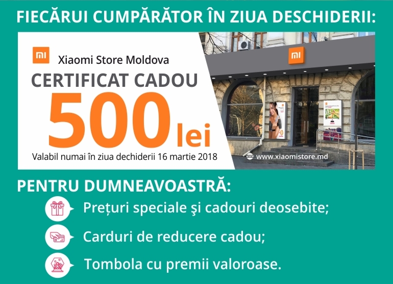 Deschiderea magazinului Xiaomi în Chișinău - un eveniment grandios!